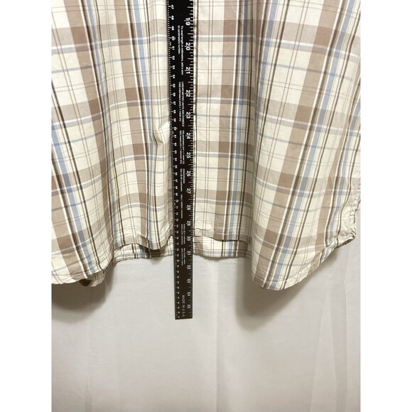 Timberland Mens Large Short Sleeve Button Down Plaid Shirt - Picture 2 of 12